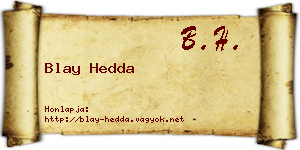 Blay Hedda névjegykártya